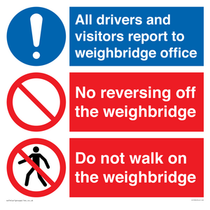Weighbridge combination sign